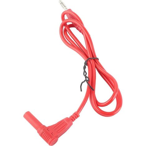 Bananenstecker-Messleitungen-Set mit Schutzfunktion für elektrische Multimeter, Satz J.70012, 4 mm, rot