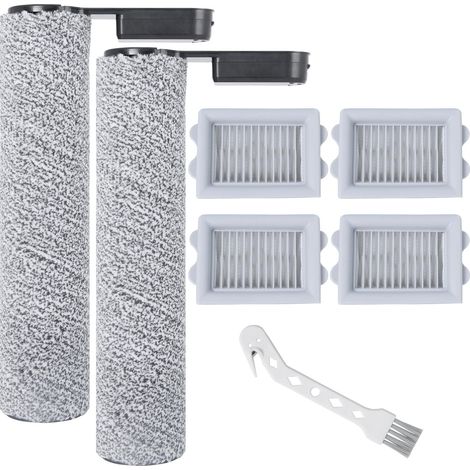 Rullo Spazzola e Filtro HEPA per Roborock Flexi/Flexi Pro - Ricambi Aspirapolvere (2 Rulli Spazzola, 4 Filtri HEPA, 1 Spazzola di Pulizia) (1/5)