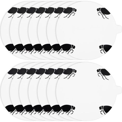 Nachfüllscheiben für Flohfallen - Packung mit 36 natürlichen Klebescheiben von 10,9 cm Durchmesser, ungiftig, kompatibel mit den meisten Flohfallen.