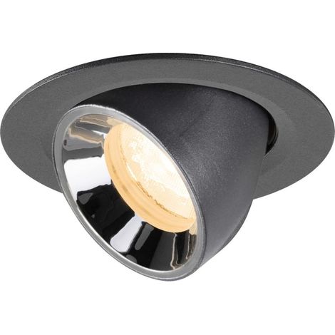 Spot encastré Numinos Gimble XS noir/chrome 2700K - 40 deg - 1010031