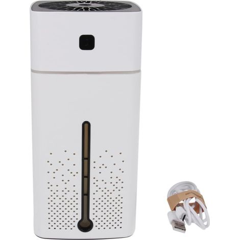 Humidificateur D'air USB Mini Silencieux 1l en Plastique Brume Ultra-fine pour Bureau et Maison, Diffuseur Multifonction pour Chambre et École (1/2)