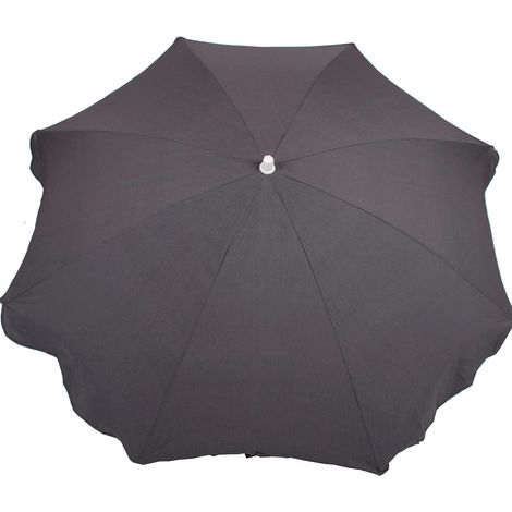 Ombrellone Parasole da Giardino Chillvert Gandía Alluminio fisso Ø200 cm Grigio scuro (1/3)