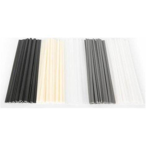 INHHUB Lot de 100 baguettes de soudure plastique ABS/PP/PVC/PE pour pare-chocs de voiture, pistolet à souder plastique/pistolet à air chaud - INHHUB (1/3)