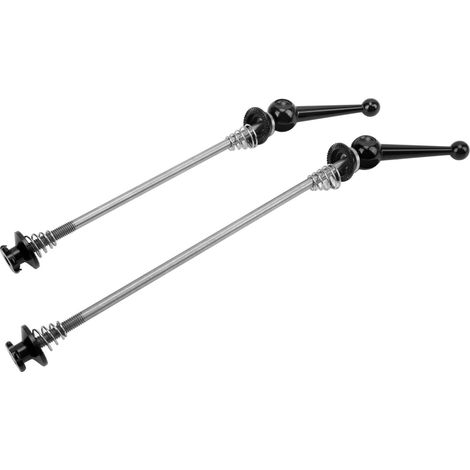 CANSUCC 2er-Pack Schnellspanner für Fahrradräder, Aluminium- und Titanlegierung, mit Schnellspannvorbau, für Mountainbikes und Rennräder, Schwarz. (1/5)
