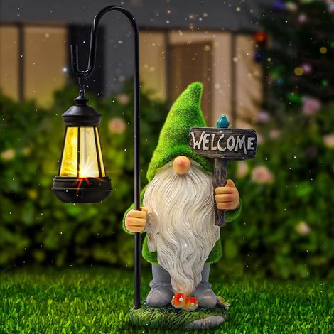 Nain De Jardin - Lampe Solaire Extérieur Décoration, Lumière Solaire Extérieur pour Porche, Cour, Pelouse, Patio, Balcon Et Terrasse (1/5)
