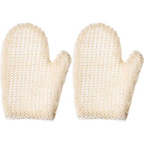 Lot de 2 gants exfoliants en nid d'abeille pour le corps et la douche (1/5)