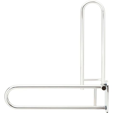 Geesa Comfort & Safety Barre d'appui de toilette relevable Chrome