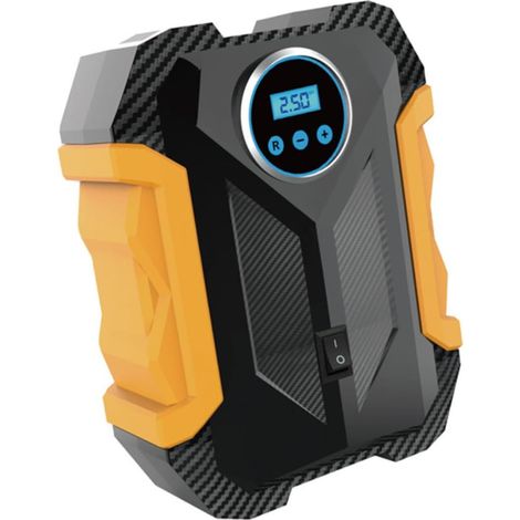 Portable Electric Air Pump for Vehicle Tires, 12V, Lightweight, Digital Display, ABS and PP Materials, for Cars and Bicycles (1/5)