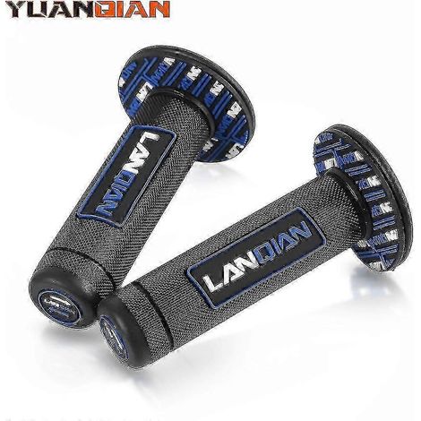 Compatible avec les motos tout-terrain Honda CRF450R (2002-2016, 2017-2018) : levier de frein et d'embrayage pivotant (bleu). (1/5)