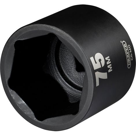 Draper HI-TORQ® 75mm (1 Inch Drive) Deep Impact Socket with Single Hex, Heavy-Duty, 1 Square Drive (1/2)