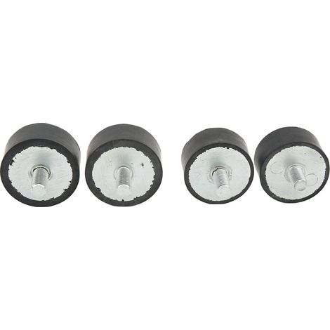 4 Stück Motorlager 3022071, vorne und hinten, verzinktes Gusseisen und Gummi, Ersatz für Polaris Sportsman 335 400 (1/5)