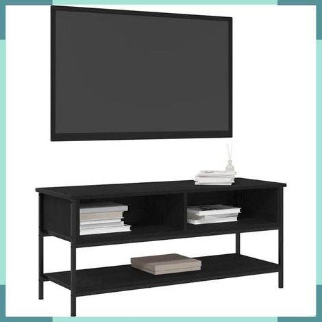862930 Ensemble meuble TV Montage mural Chêne noir 100 x 35 x 45 cm (1/5)