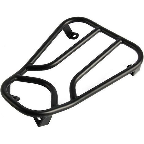 Accessoires moto noirs compatibles avec Vespa Sprint 150 et Primavera 150 : repose-pieds et support de porte-bagages arrière (1/5)