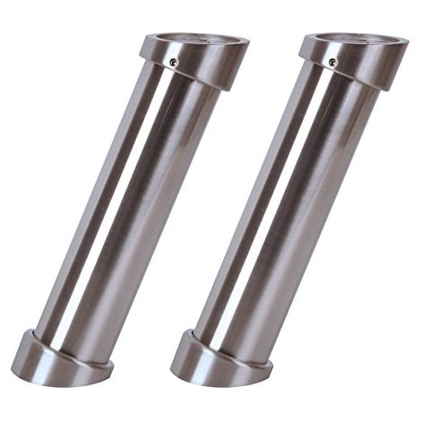 Porta snack LUX in alluminio finitura acciaio inox spazzolato set da 2 Nordlinger (1/4)