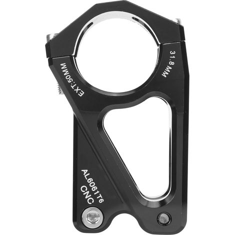 Potence de vélo WAKE 31.8mm 50mm en alliage d'aluminium, courte tige de guidon VTT pour vélo de route, noir (1/5)