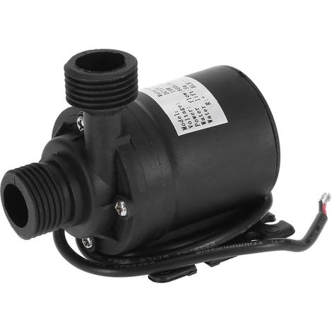 1 Pompe à eau submersible, Moteur CC sans balais, Débit 800L/h, Hauteur 5m, Pour fontaine, piscine, aquarium