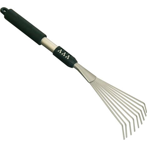 Scopa rastrello 9 denti con manico in alluminio 50 cm BRIXO