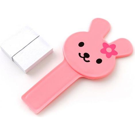 Lève-abattant de toilette autocollant pour éviter le contact direct - Motif lapin rose - Accessoires de salle de bain pour la maison