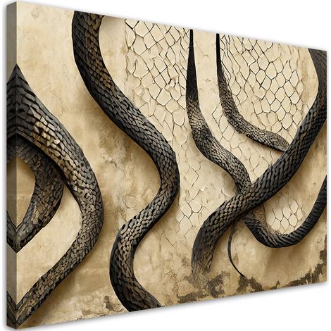 Tableau déco Peau de serpent Texture Glamour 90x60 (1/5)