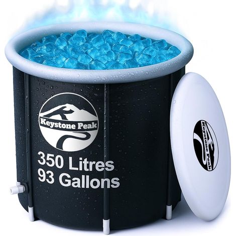 Baignoire plongeante froide portable pour athlètes et adultes – Baignoire gonflable pour thérapie à l'eau froide, récupération sportive et bien-être – Utilisation en extérieur et en (1/5)