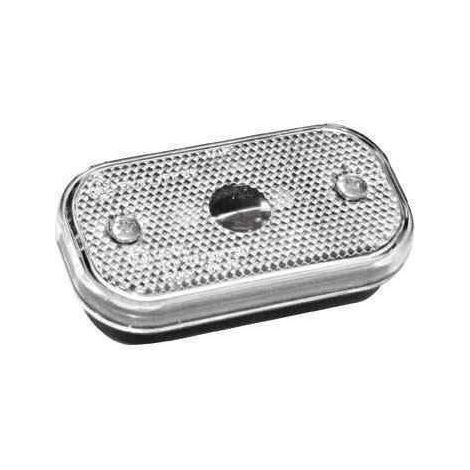 Feu de position blanc avec catadioptre pour remorque – Tension 12V – Largeur 90mm – Hauteur 49mm – Conforme ROHS REACH – Aj.Ba