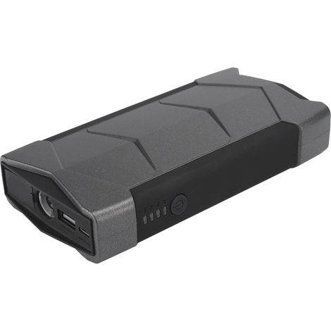 Batterie externe multifonctionnelle 12 000 mAh pour démarrage de voiture, chargeur 12 V (noire) (1/5)