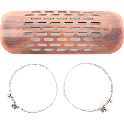 Pot de sortie d'échappement Protecteur de Chaleur Enveloppe Garde Universel Pièces Moto Or Rose (1/5)