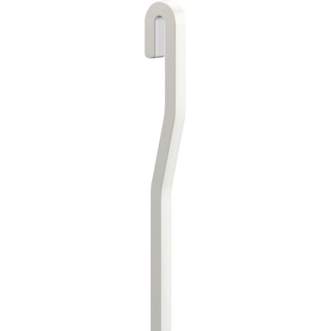Tige Blanche en aluminium coudée 4 mm - Accessoire Cimaise Tableau 100 cm , Pack de 5 (1/3)