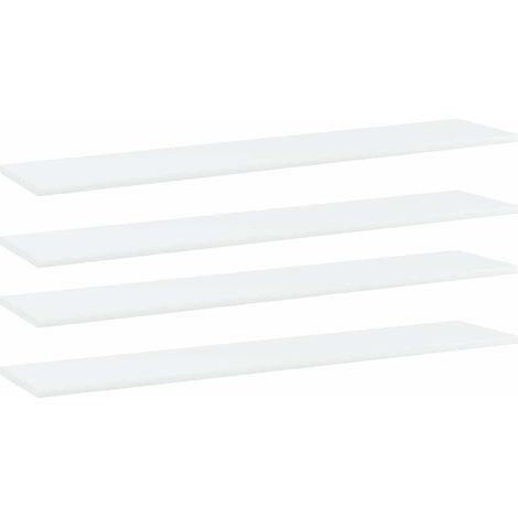 vidaXL Estantes para estantería 4uds contrachapada blanco 100x20x1,5cm (1/5)
