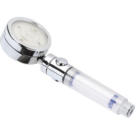 LED-Dusche mit integriertem Filter, Farblicht-/Thermo-Duschkopf, Wasserabsperrschalter, 8008-A34, Regenbogenblitz (1/5)