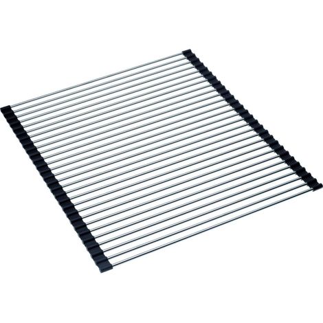 Franke - Griglia arrotolabile 468x440x9 mm, acciaio inox 112.0080.355 (1/4)