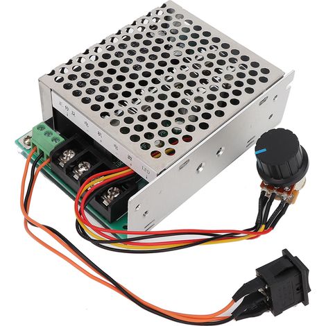 Drehzahlregler für DC-Bürstenmotoren, CW/CCW-einstellbar, hohe Leistung 40 A, DC 12 V, 24 V, 36 V, mit Koffer (1/5)
