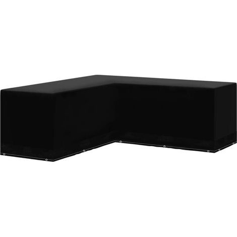 Housse de salon de jardin Forme de L 270x270x90 cm (1/5)