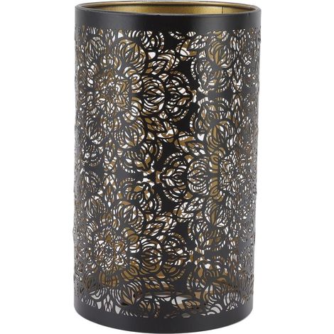 Abat-jour cylindrique en fer forgé E27 E26 – Hauteur 20cm, largeur 12cm – Décoration moderne pour maison et hôtel (1/5)