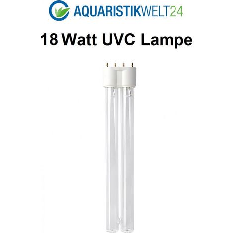 18 Watt UVC Ersatzlampe für Wasserklärer mit 2G11 Sockel