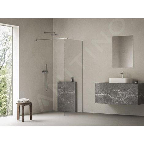Ravak Walk-In - Paroi de douche Walk-In, 90x200 cm, chrome/verre clair GW9W70C00Z1C (1/4)