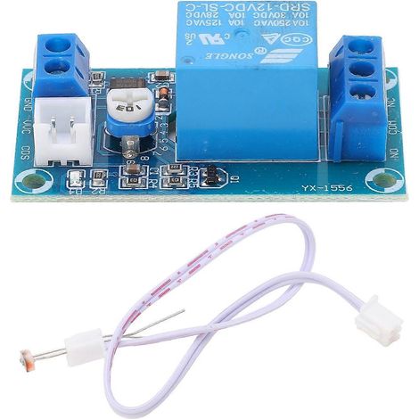 4er-Set Relaismodul, lichtempfindlich, verschleißfest, 10 A, optisches Relaismodul, 12 V