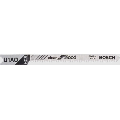 Bosch 2608637724 Lame de scie sauteuse U 1 AO HCS 3 pièces