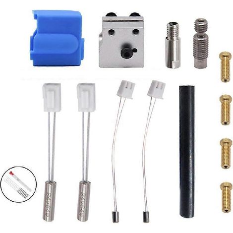 3D-Extruder für Sidewinder X1 Genius Drucker, Silikondüsen-Set und beheizter Hals, Ersatzgriff (B-Suite), hochpräzise kompatible Teile