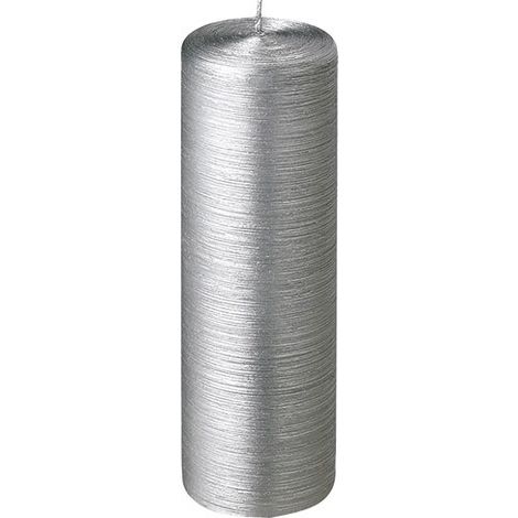 Candela a colonna argento Ht 250mm - La Francaise