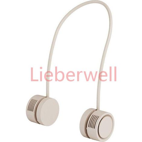 Ventilateur de cou Portable,ventilateur mains libres sans lame,ventilateur personnel Portable,360 ° Cadeaux de , Apricot[F38]