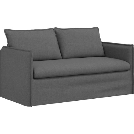Canapé Gris foncé 156 x 82 x 85 cm tissu (1/5)