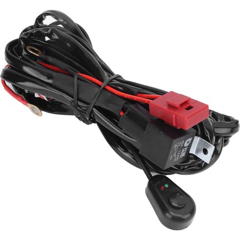 Faisceau de câblage 3m 40A 12V LED étanche pour projecteur, adaptable pour quad, voiture, moto et bateau (1/5)