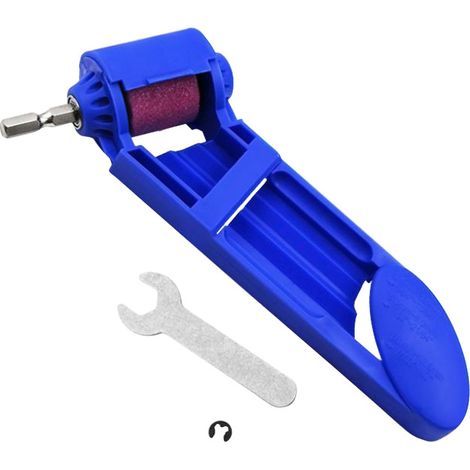 Mèche-affûteuse électrique portable Mèche-affûteuse électrique en spirale (bleu)