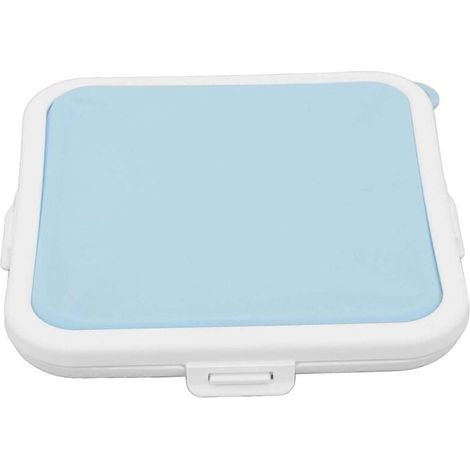 Boîte à sandwich portable bleue, idéale pour les étudiants, les employés de bureau et les pique-niques. (1/5)