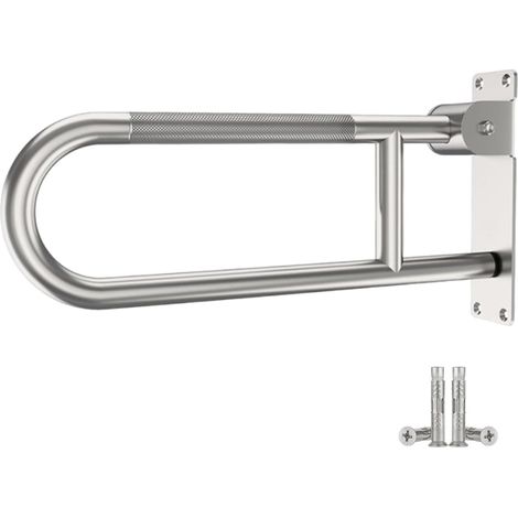 Folding Toilet Support Bar 60 cm Matt Stainless Steel (1/5)