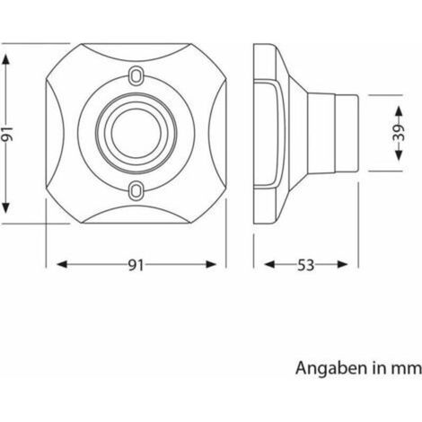 Applique murale d'intérieur E27 Plafonnier à vis, AC 230V, Douille d'ampoule LED E27, Base en plastique E27 Base de plafond de garage d'atelier, Lot de 4 (1/5)