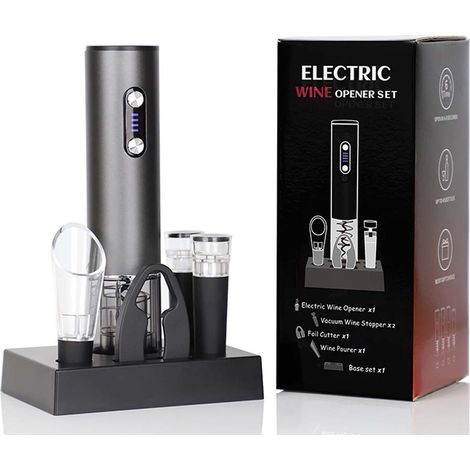 Ensemble Tire-Bouchon Électrique 6 Pièces - Rechargeable USB Automatique (1/2)