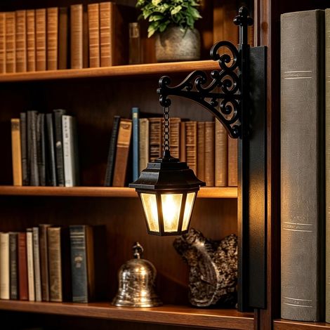 Mini lanterne bibliothèque décorative, coin lecture, lampe table, cadeau. (1/5)