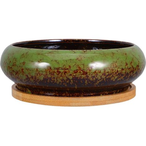 1 pot de fleurs en céramique, 1 jardinière en céramique, 1 pot de fleurs en céramique (1/3)